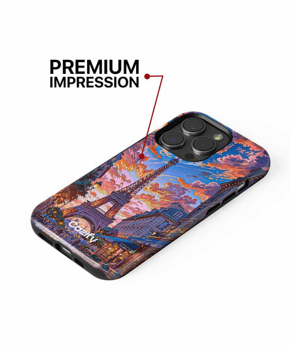 Romantic Evening in Paris with Stunning Skies iPhone case Case Cazify - Delivery Canada