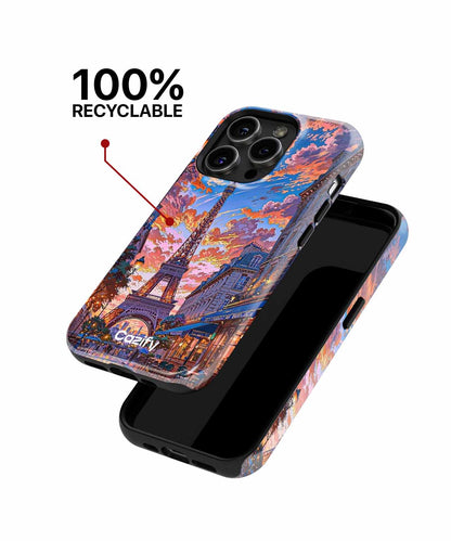 Romantic Evening in Paris with Stunning Skies iPhone case Case Cazify - Delivery Canada