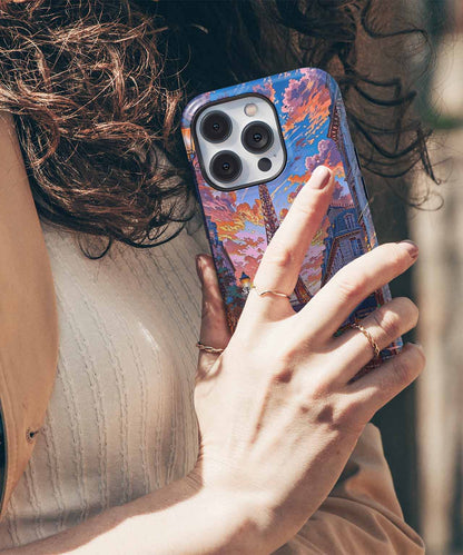 Romantic Evening in Paris with Stunning Skies iPhone case Case Cazify - Delivery Canada