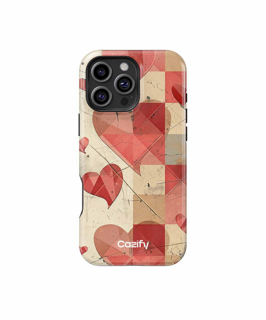 Romantic Heart Parade Abstract Design iPhone case Case Cazify - Delivery Canada