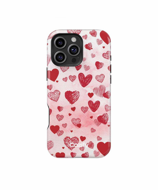 Romantic Heart Parade for Lovebirds iPhone case Case Cazify - Delivery Canada