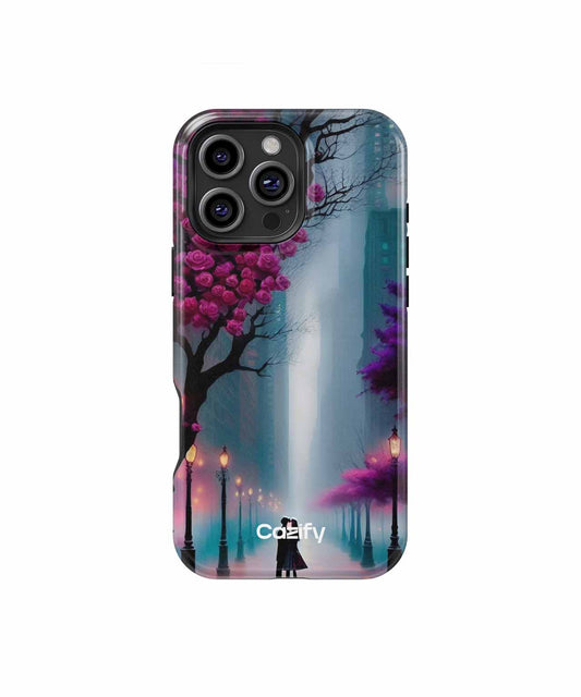 Romantic Moonlit Rose Garden Walk iPhone case Case Cazify - Delivery Canada