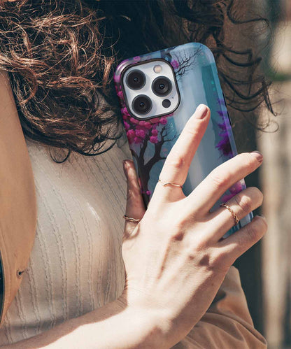 Romantic Moonlit Rose Garden Walk iPhone case Case Cazify - Delivery Canada