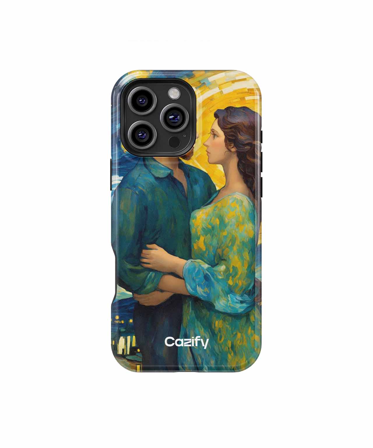 Romantic Starry Night Embrace iPhone case Case Cazify - Delivery Canada