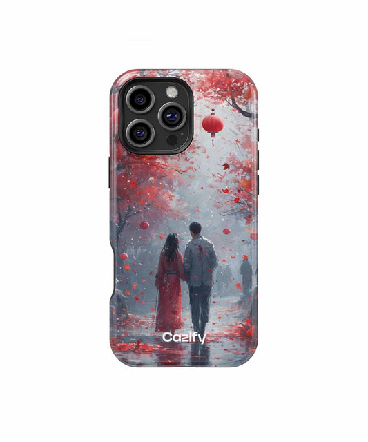 Romantic Stroll under Cherry Blossoms iPhone case Case Cazify - Delivery Canada