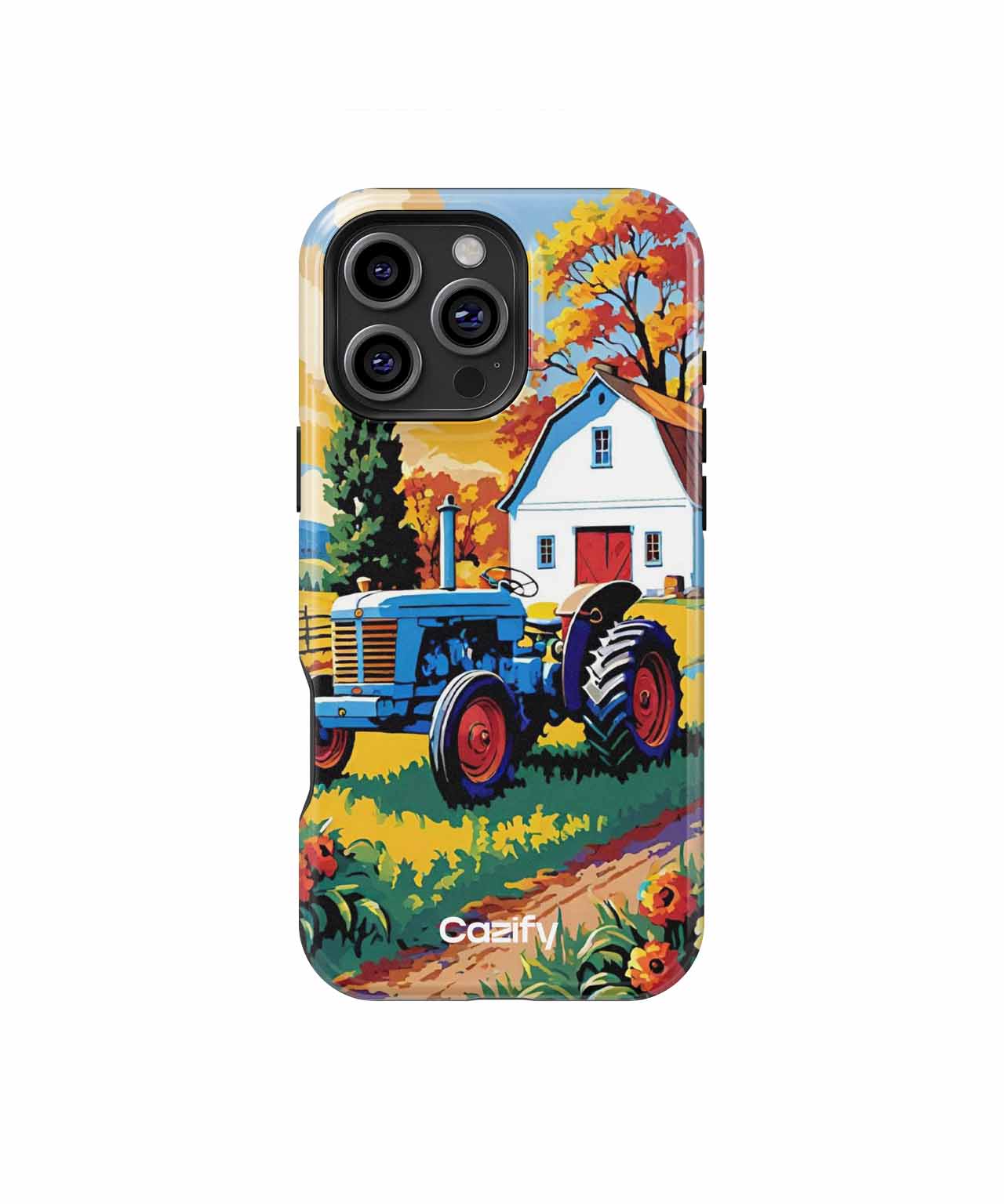 Rustic Tractor in Vibrant Autumn Glory iPhone case Case Cazify - Delivery Canada