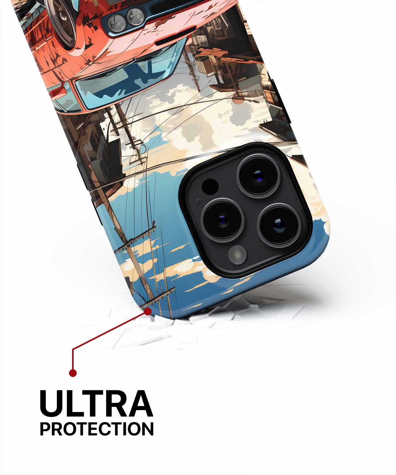 Rusty Rocket in a Forgotten Town iPhone case Case Cazify - Delivery Canada