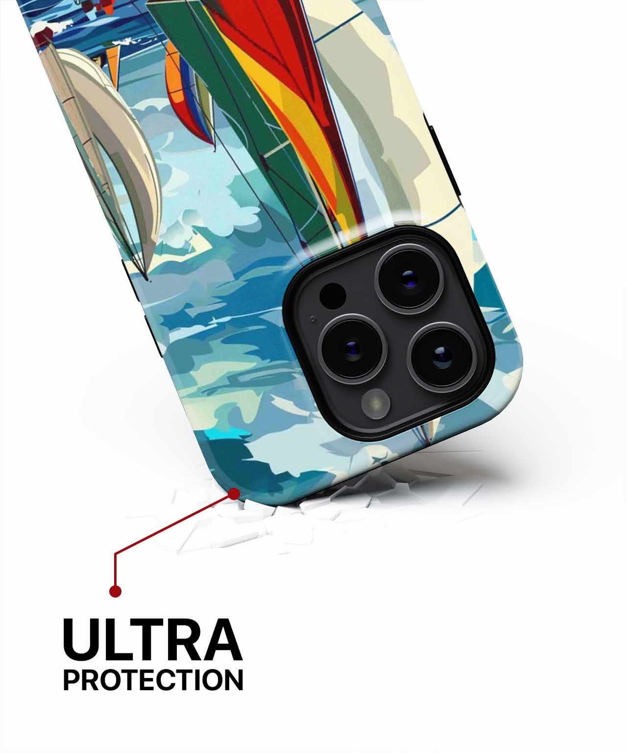 Sailing Adventure on Colorful Waves iPhone case Case Cazify - Delivery Canada