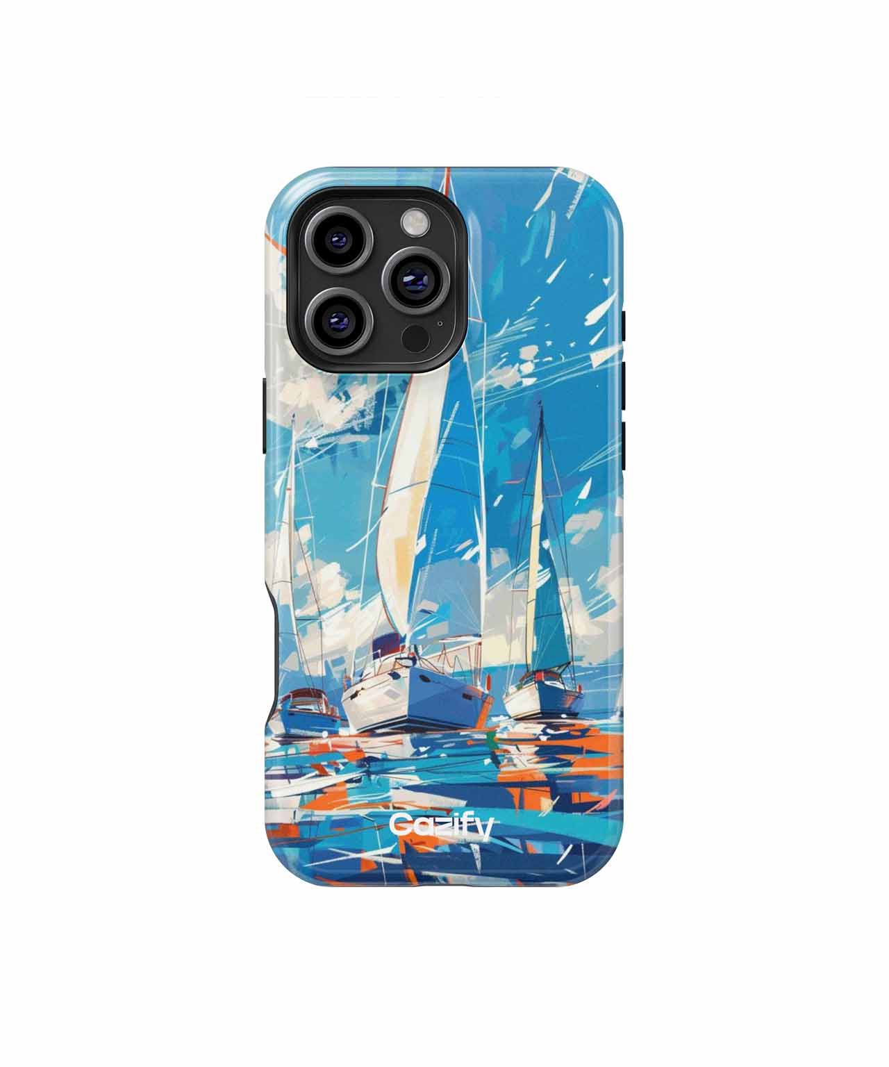 Sailing Adventure on Colorful Waves iPhone case Case Cazify - Delivery Canada