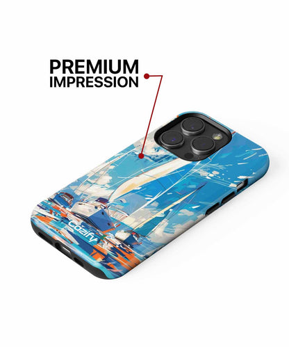 Sailing Adventure on Colorful Waves iPhone case Case Cazify - Delivery Canada