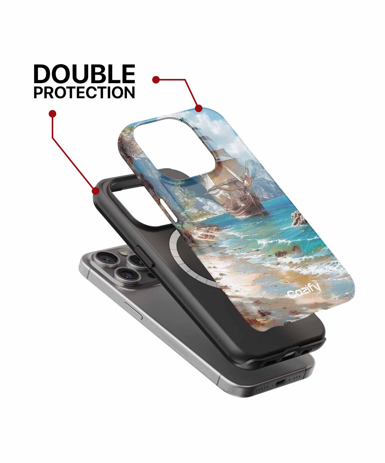 Sailing into Paradise with a Splash iPhone case Case Cazify - Delivery Canada