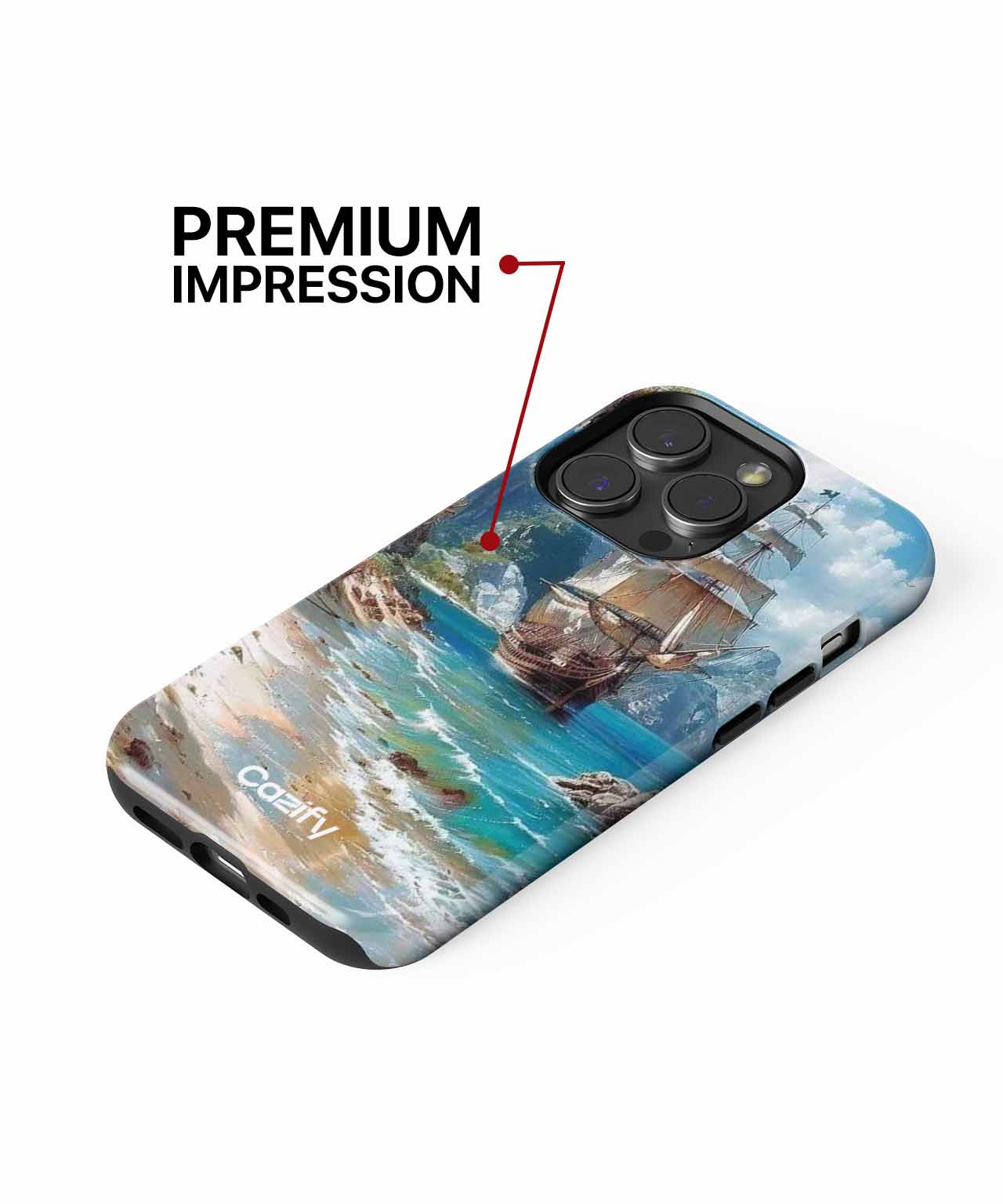 Sailing into Paradise with a Splash iPhone case Case Cazify - Delivery Canada
