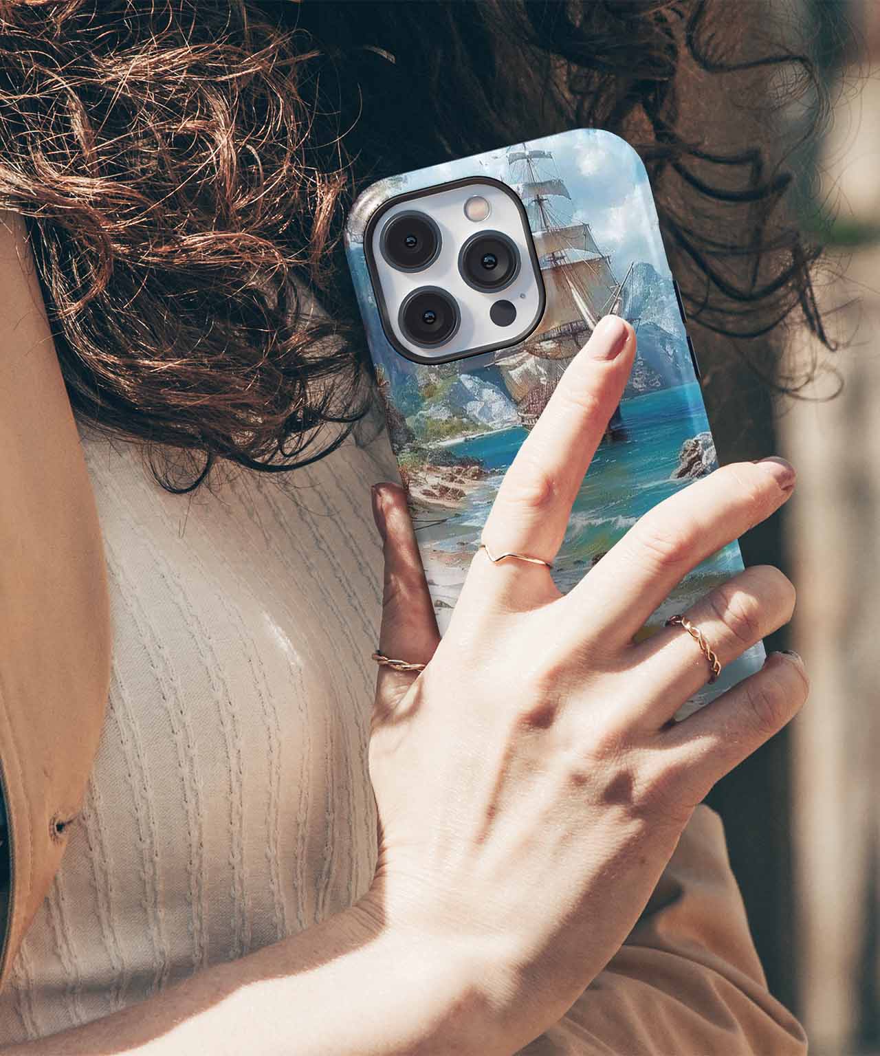 Sailing into Paradise with a Splash iPhone case Case Cazify - Delivery Canada