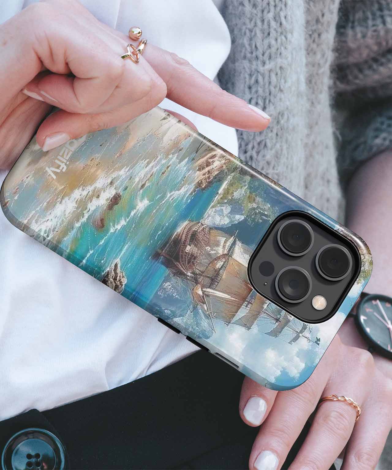 Sailing into Paradise with a Splash iPhone case Case Cazify - Delivery Canada