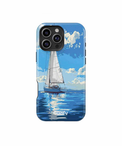 Sailing into Serenity on Sunny Seas iPhone case Case Cazify - Delivery Canada