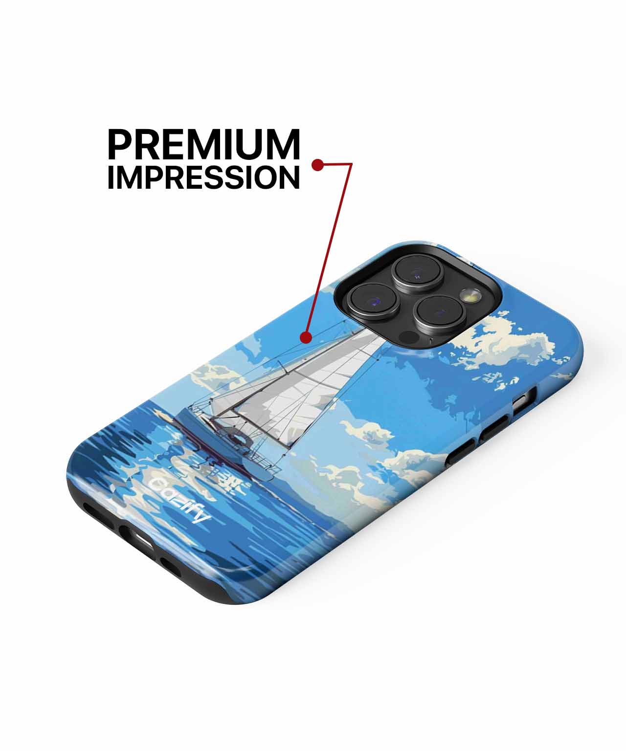 Sailing into Serenity on Sunny Seas iPhone case Case Cazify - Delivery Canada