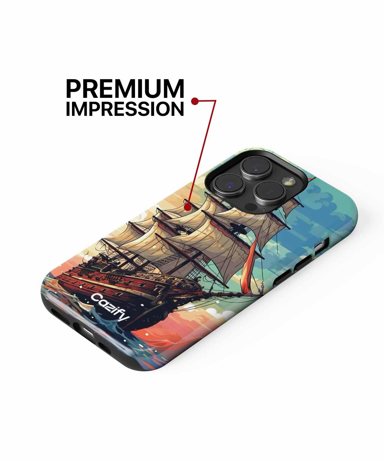 Sailing into the Colorful Horizon iPhone case Case Cazify - Delivery Canada