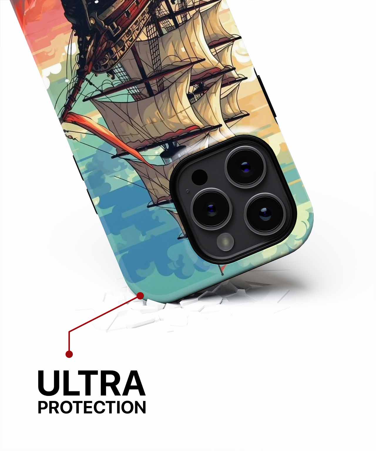 Sailing into the Colorful Horizon iPhone case Case Cazify - Delivery Canada