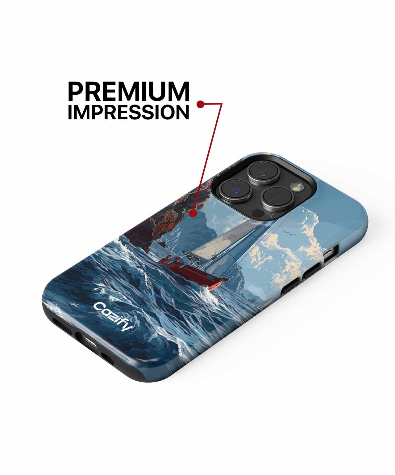 Sailing The Waves Of Adventure iPhone case Case Cazify - Delivery Canada