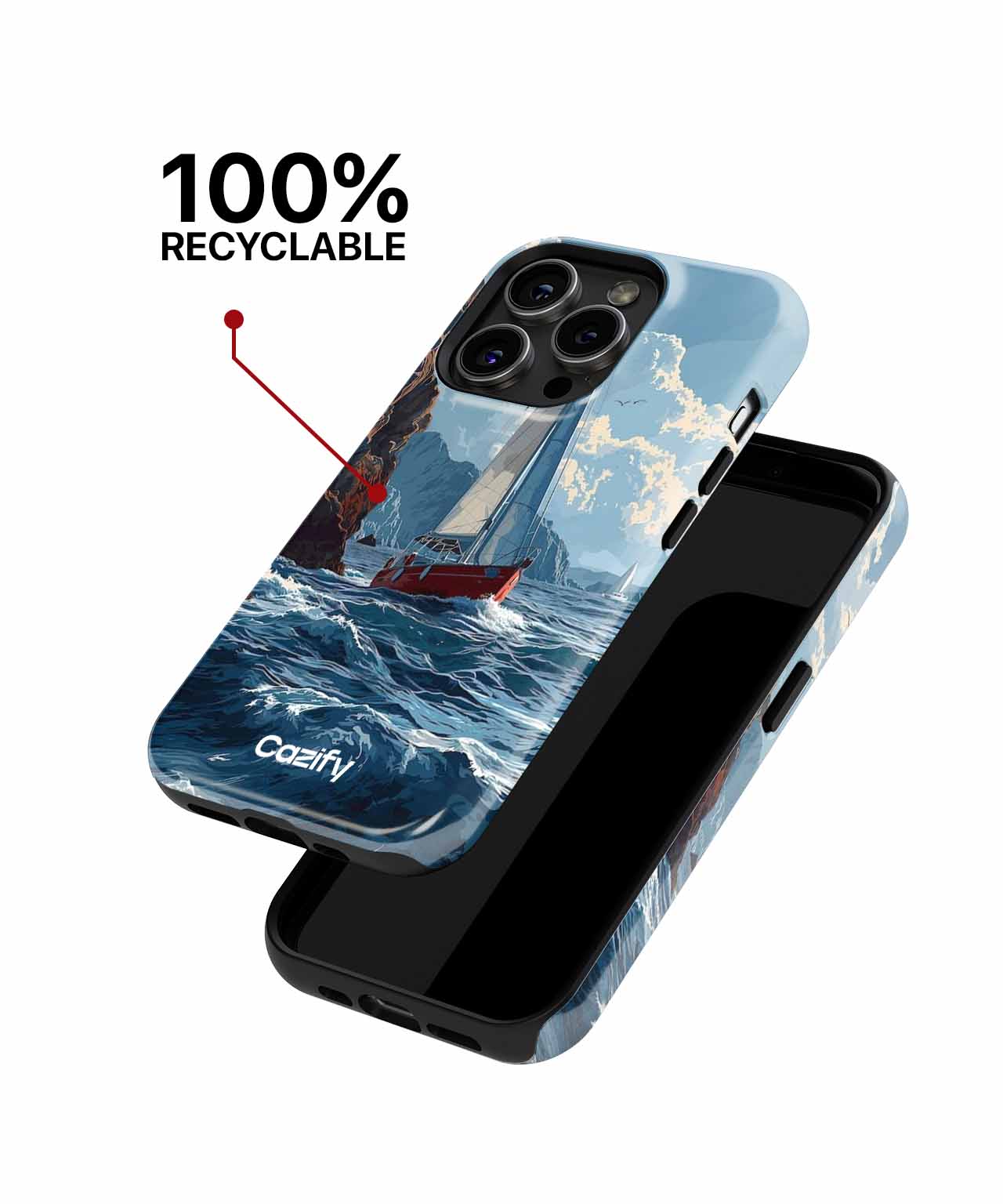 Sailing The Waves Of Adventure iPhone case Case Cazify - Delivery Canada