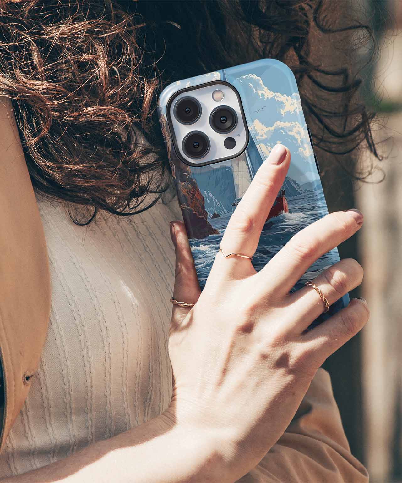Sailing The Waves Of Adventure iPhone case Case Cazify - Delivery Canada
