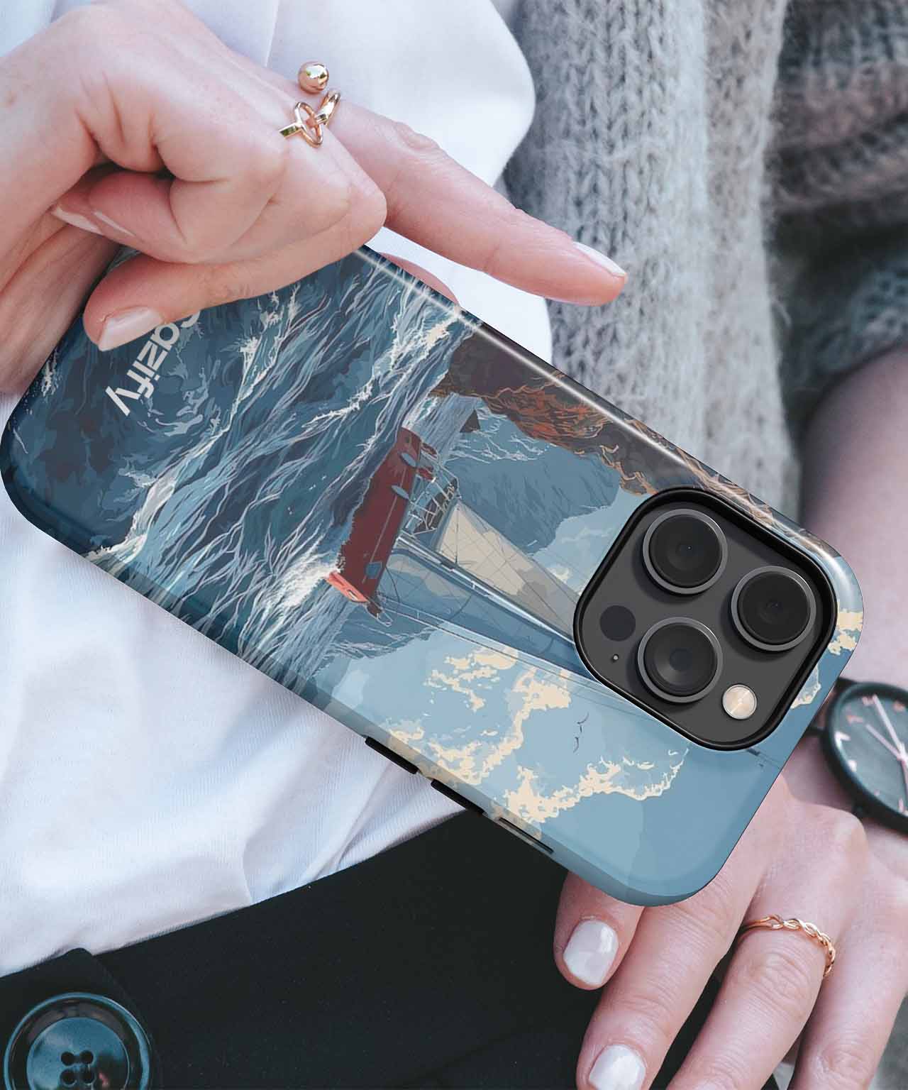 Sailing The Waves Of Adventure iPhone case Case Cazify - Delivery Canada