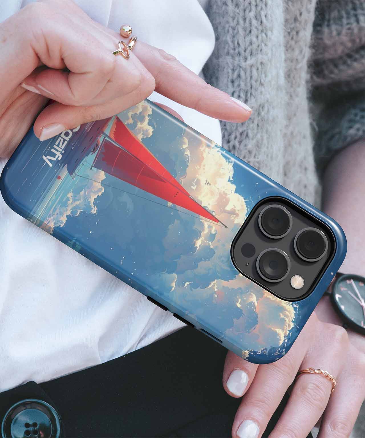 Sailing Through Dreamy Cloudscapes iPhone case Case Cazify - Delivery Canada