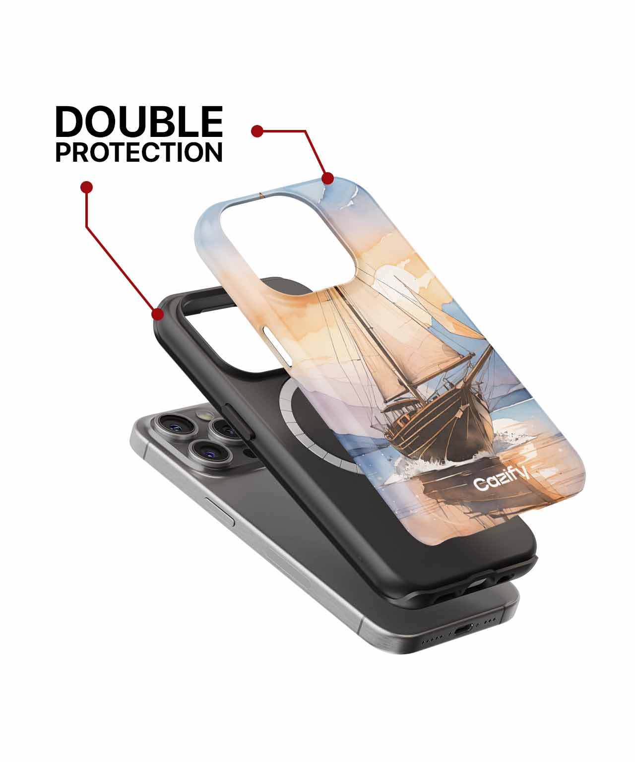 Sailing Through Sunny Dreamy Waters iPhone case Case Cazify - Delivery Canada