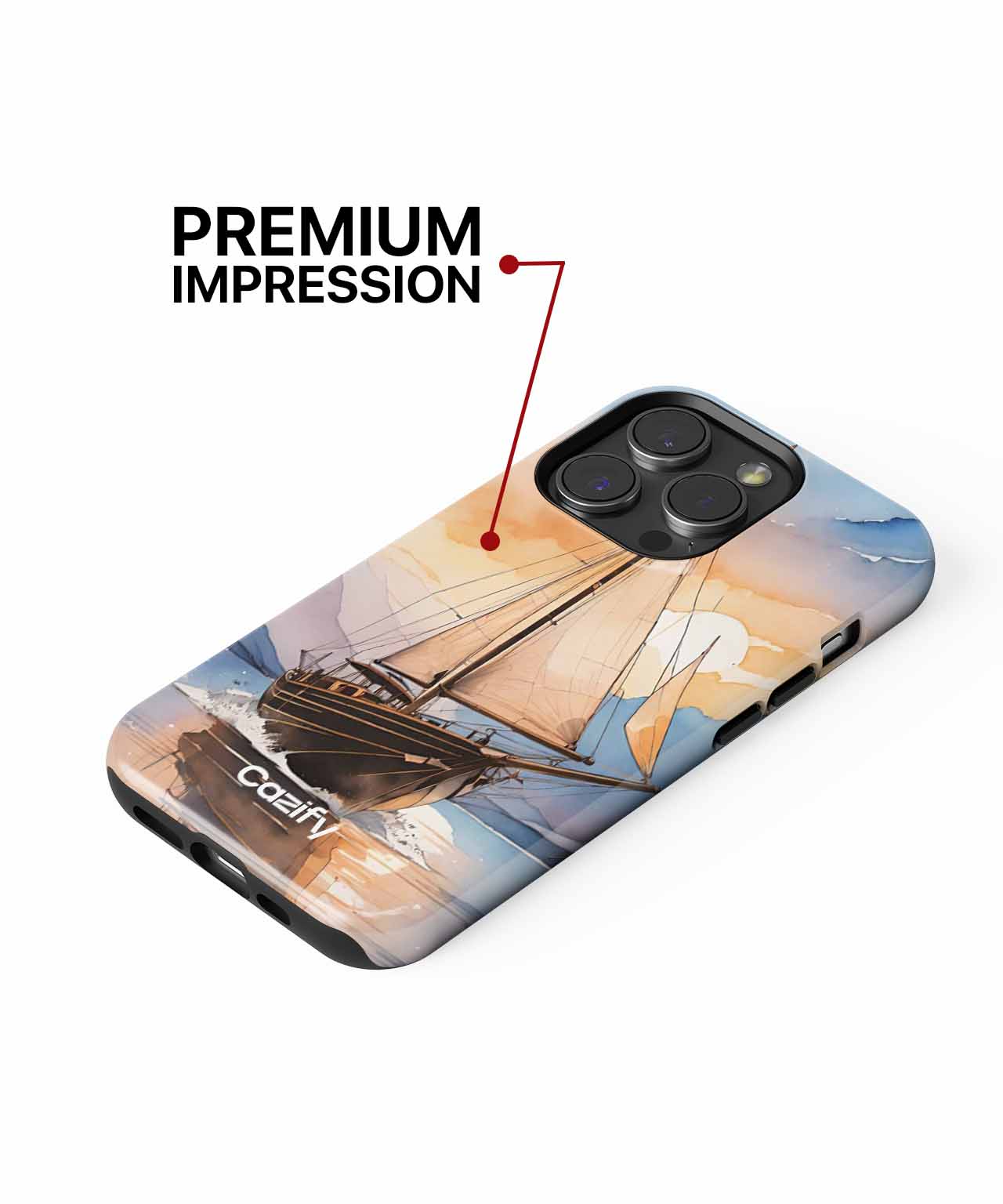 Sailing Through Sunny Dreamy Waters iPhone case Case Cazify - Delivery Canada