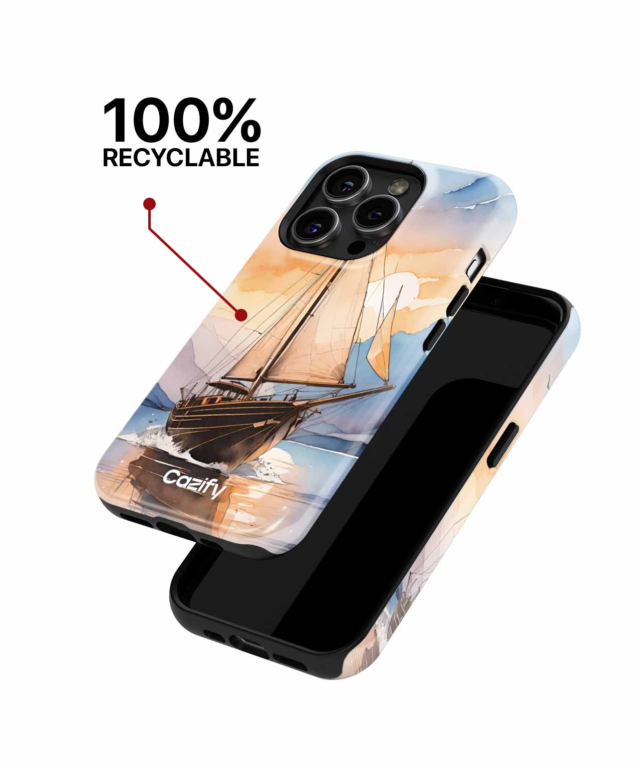 Sailing Through Sunny Dreamy Waters iPhone case Case Cazify - Delivery Canada