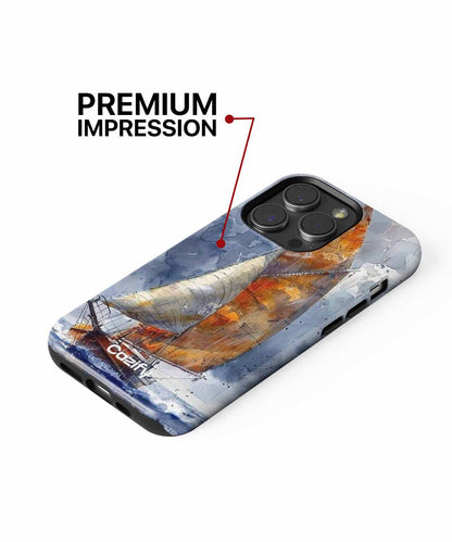 Sailing Through the Stormy Waves iPhone case Case Cazify - Delivery Canada