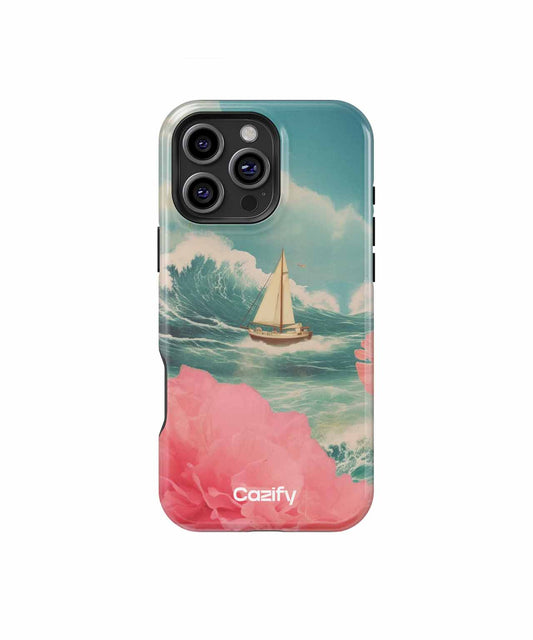 Sailing Through Vibrant Waves and Blooms iPhone case Case Cazify - Delivery Canada