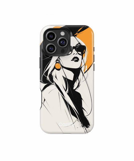 Sassy Chic Fashionista in Shades iPhone case Case Cazify - Delivery Canada