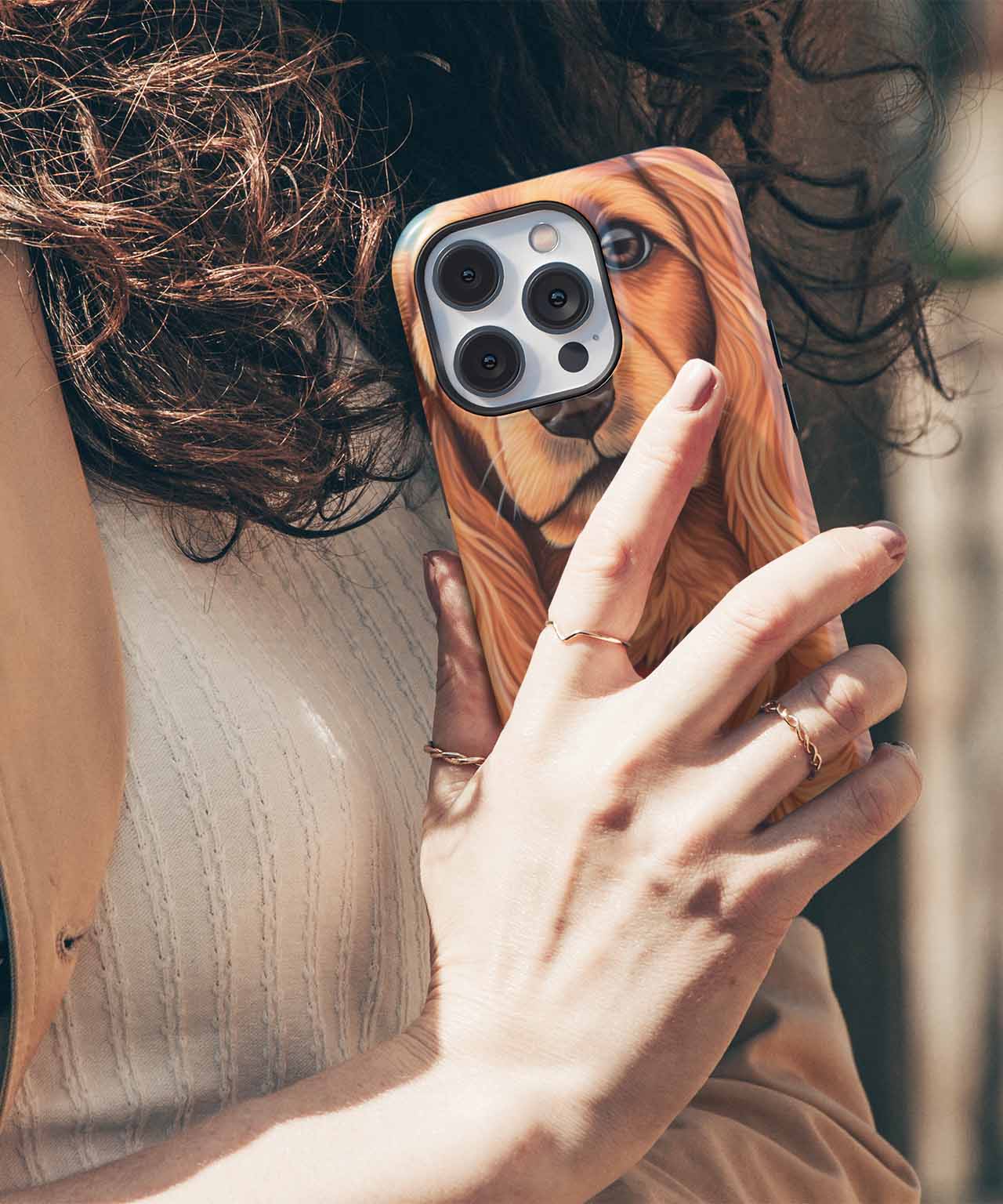 Sassy Golden Furball with Big Eyes iPhone case Case Cazify - Delivery Canada