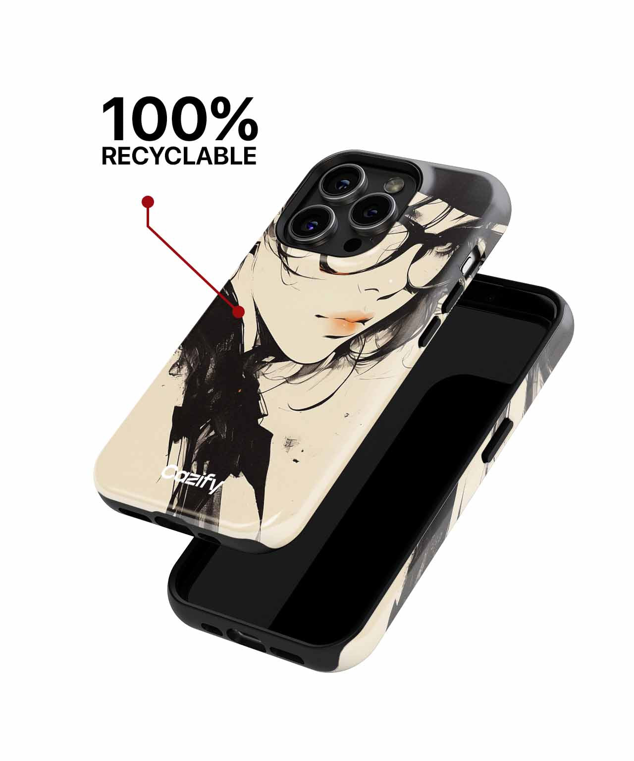 Sassy Intellectual with Stylish Specs iPhone case Case Cazify - Delivery Canada
