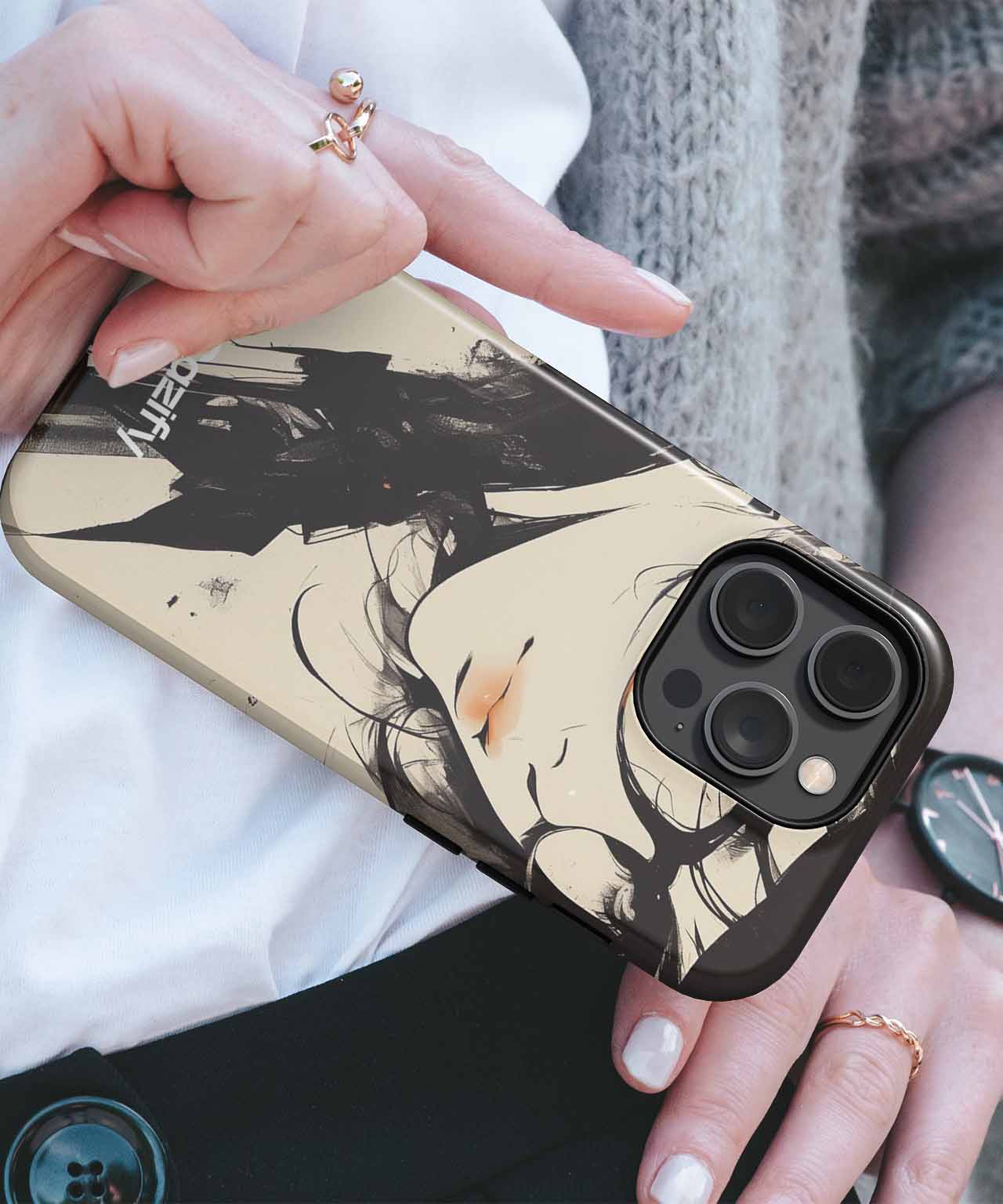 Sassy Intellectual with Stylish Specs iPhone case Case Cazify - Delivery Canada