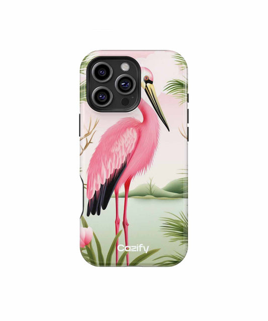Sassy Pink Flamingo Posing Proudly iPhone case Case Cazify - Delivery Canada