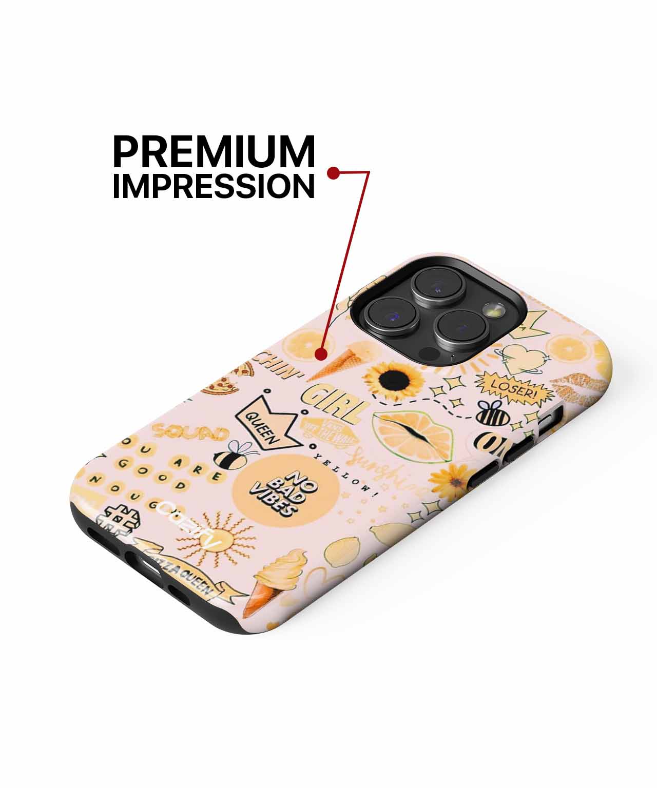 Sassy stickers for fun vibes iPhone case Case Cazify - Delivery Canada
