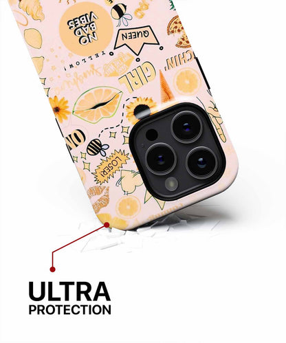 Sassy stickers for fun vibes iPhone case Case Cazify - Delivery Canada