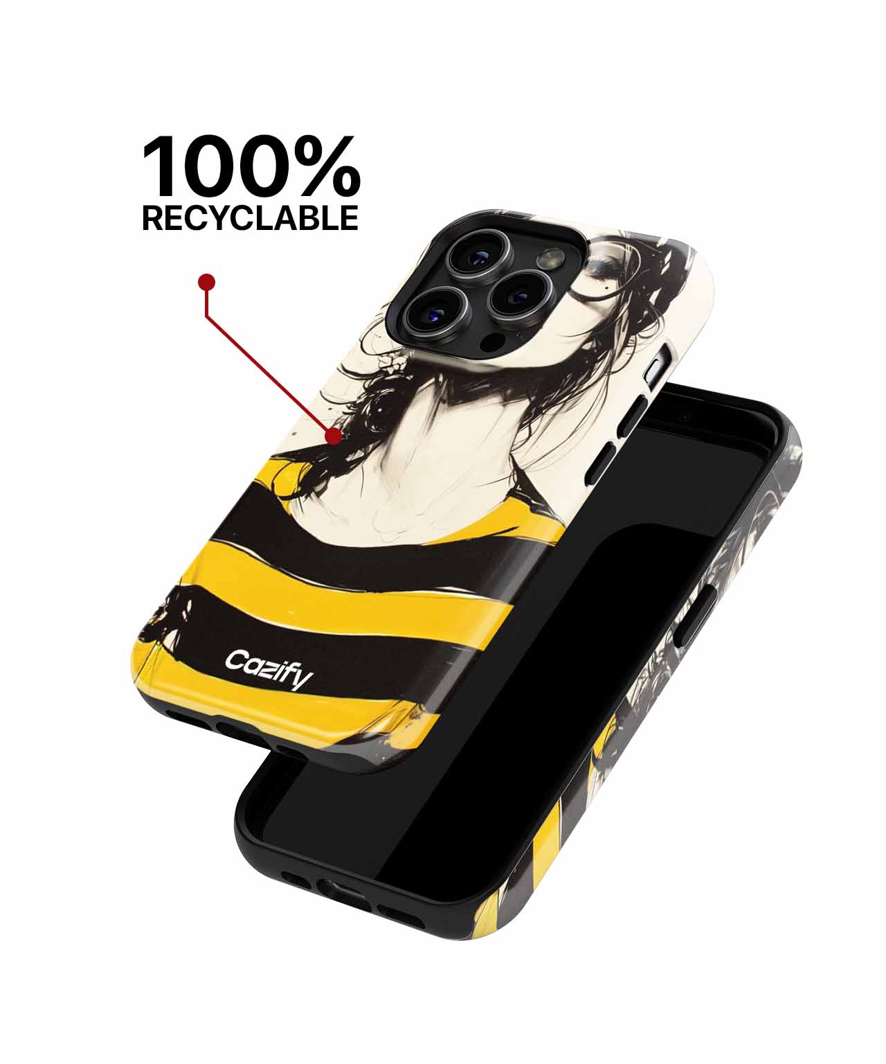 Sassy Stripes and Spectacles Style iPhone case Case Cazify - Delivery Canada
