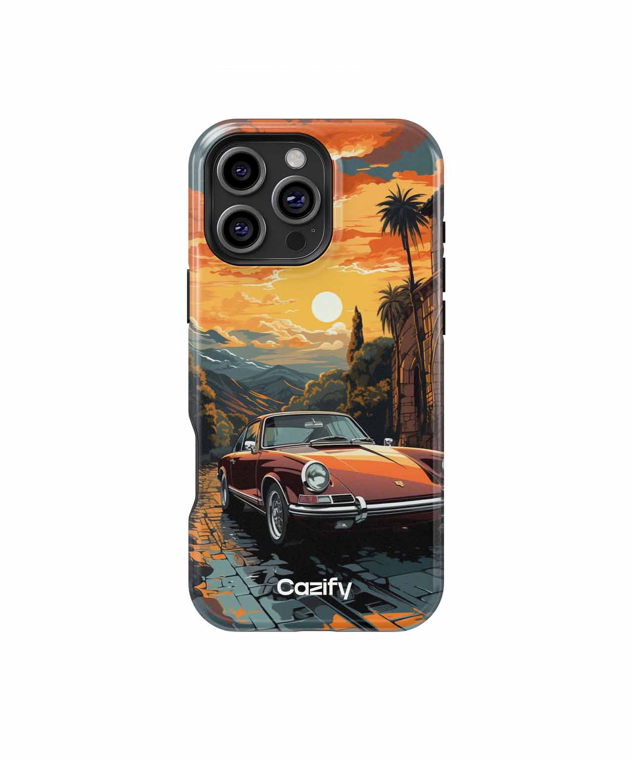 Scarlet Speedster Sunset Drive iPhone case Case Cazify - Delivery Canada