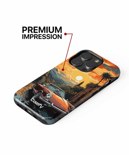 Scarlet Speedster Sunset Drive iPhone case Case Cazify - Delivery Canada