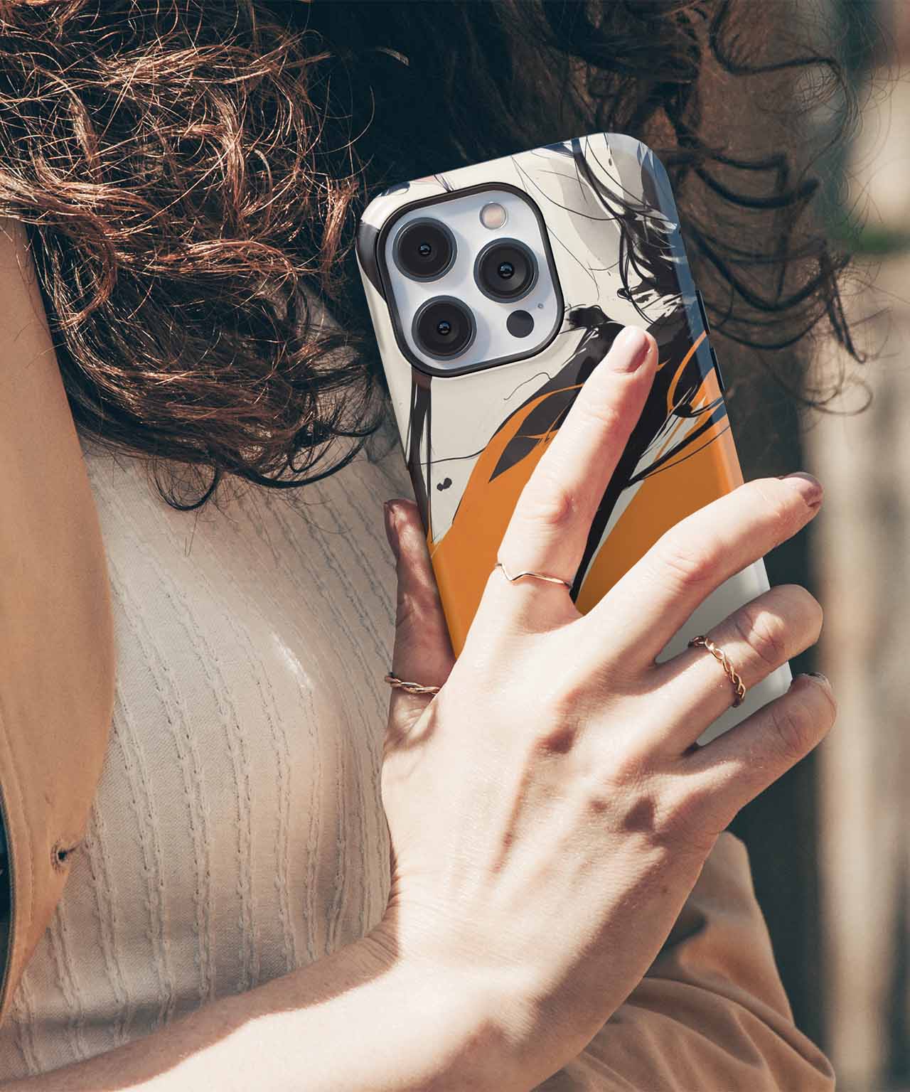 Serene Artistic Woman in Motion iPhone case Case Cazify - Delivery Canada