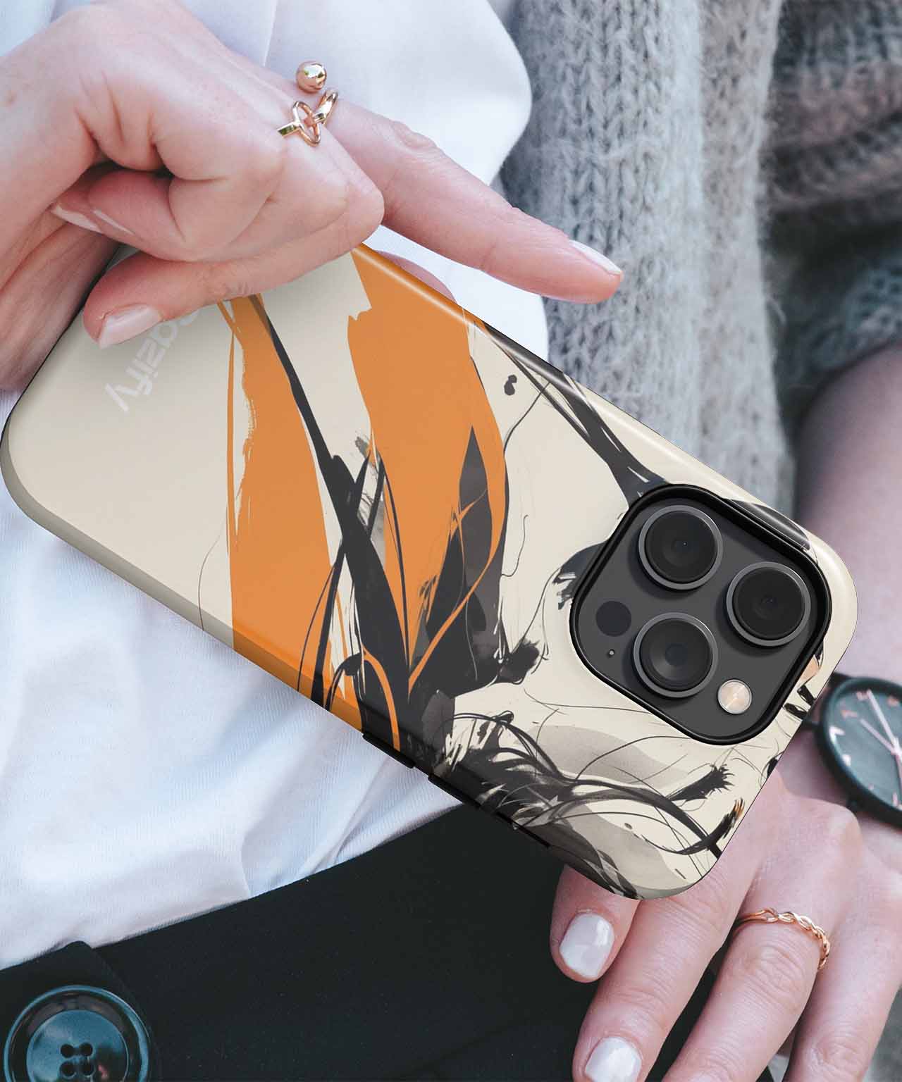 Serene Artistic Woman in Motion iPhone case Case Cazify - Delivery Canada