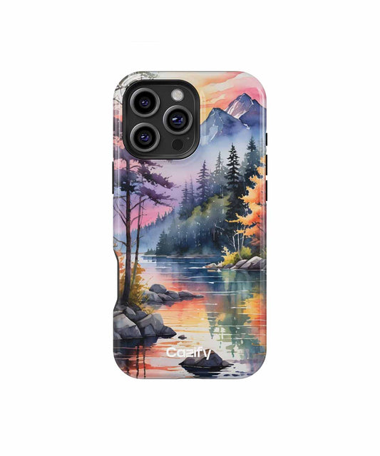 Serene Autumn Reflections on Water iPhone case Case Cazify - Delivery Canada