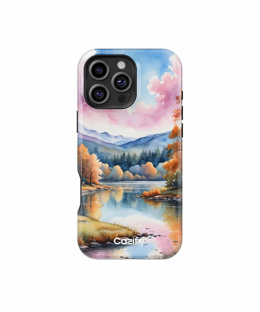 Serene Autumn Reflections Over Water iPhone case Case Cazify - Delivery Canada