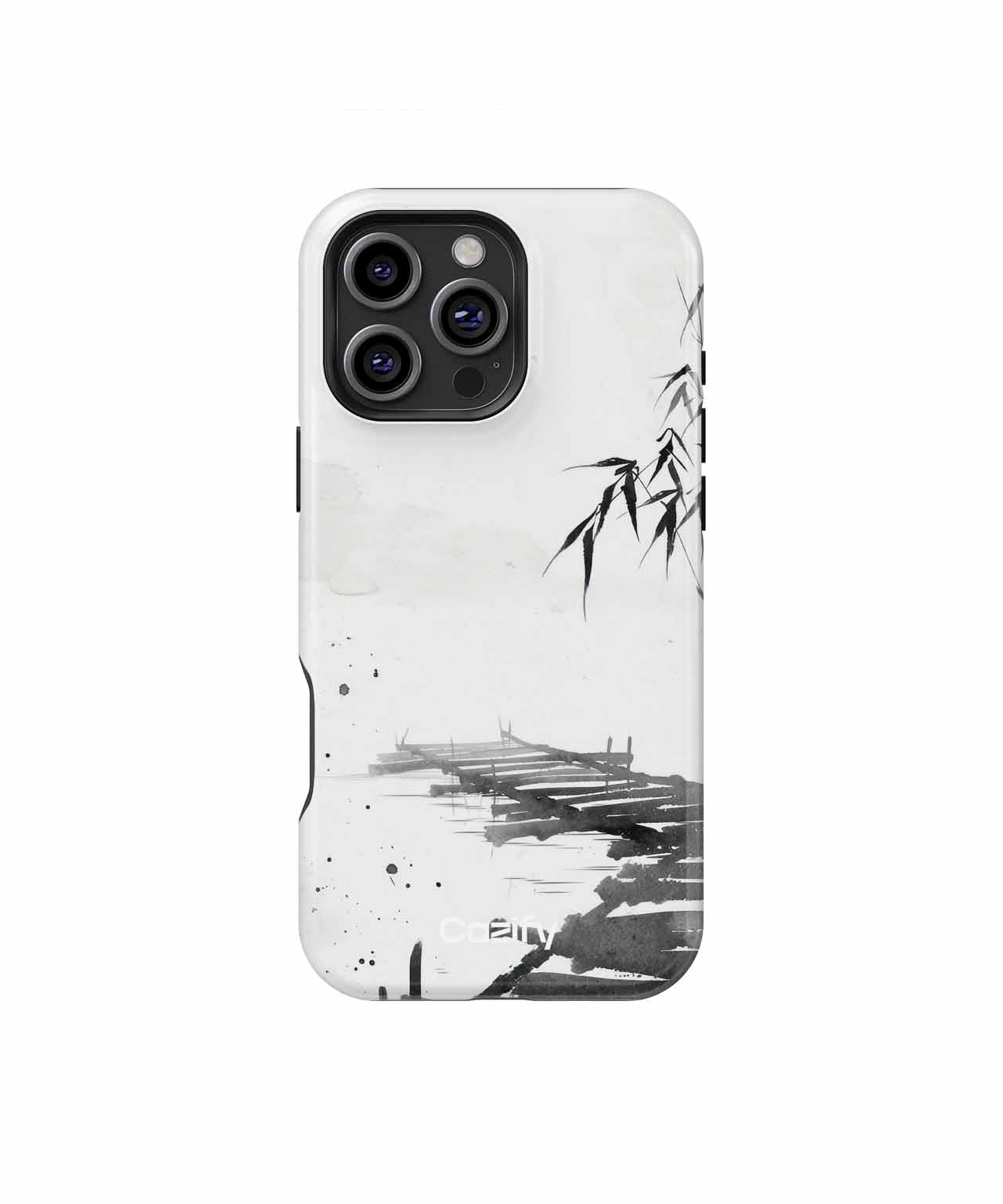 Serene Bamboo Pier in Misty Waters iPhone case Case Cazify - Delivery Canada