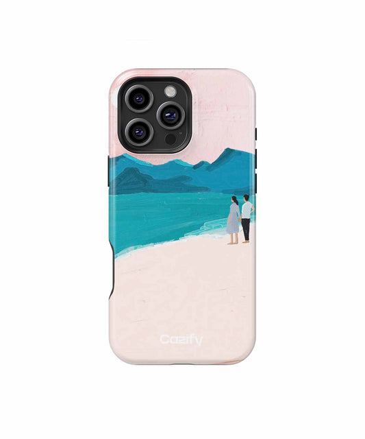 Serene Beachside Stroll With Sunshine iPhone case Case Cazify - Delivery Canada