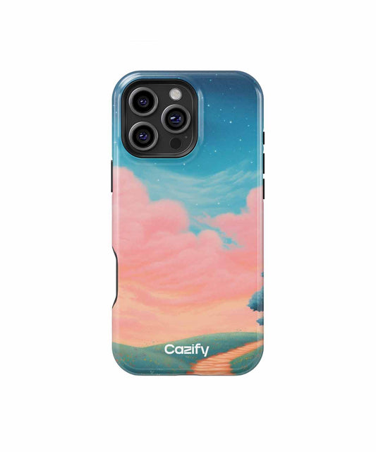 Serene Dreamy Sky Pathway iPhone case Case Cazify - Delivery Canada