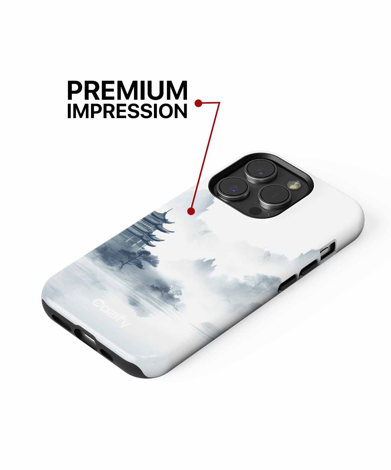 Serene Misty Mountain Retreat iPhone case Case Cazify - Delivery Canada